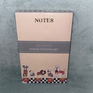 Molly & Rex Foiled Notepad Set with Dog Design